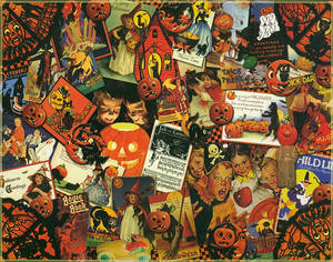 Vintage Halloween -juliste — Vintage Halloween Taustakuvat