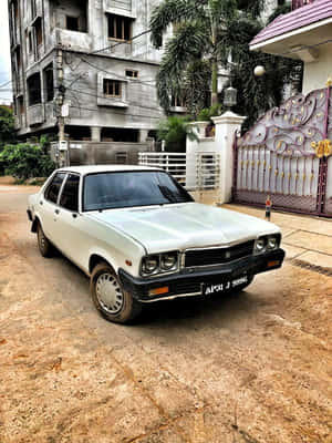 Vintage Hindustan Motors Ambassador -auto — HMD Terra M Taustakuvat