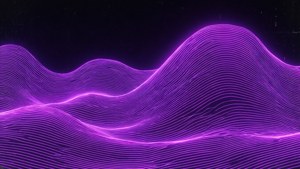 Klassinen neonvioletti aalto vaporwave-tyyliin.