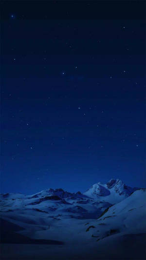 Vivo Y11 Snow Mountains At Night — Vivo Y11 Taustakuvat