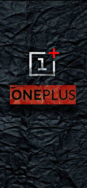 Never Settle OnePlus -logo musta nahka — iPhone 12 Pro Max Taustakuvat