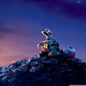 Wall-E yötaivas iPad Retina taustakuva