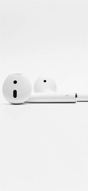 White iPhone AirPods — iPhone 12 mini Taustakuvat