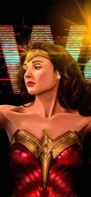Wonder Woman 1984 Gal Gadot -taidetaustakuva — iPhone 17 Pro Taustakuvat
