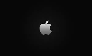 Macbook Air -taustakuva Applen logolla mustalla taustalla — MacBook Air Taustakuvat