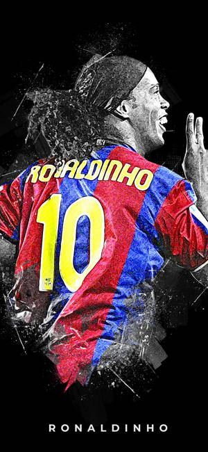 Yksinkertainen Ronaldinho Taide taustakuva — iPhone Air Taustakuvat