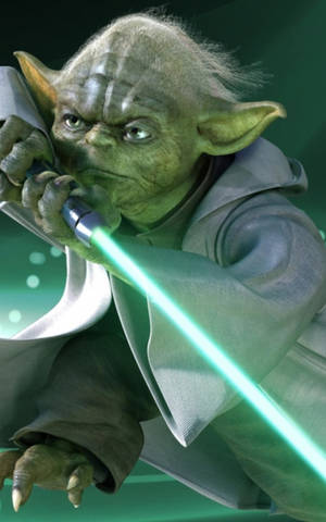 Yoda valosapelin kanssa Star Wars -tabletti — Lenovo Tab Plus Gen 2 Taustakuvat
