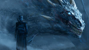 Game of Thrones Yön Kuningas ja lohikäärme -taustakuva — 1600x900 Taustakuvat