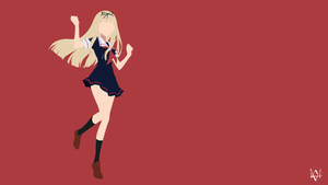 Yuudachi Minimalistinen Anime — Minimalistinen anime Taustakuvat