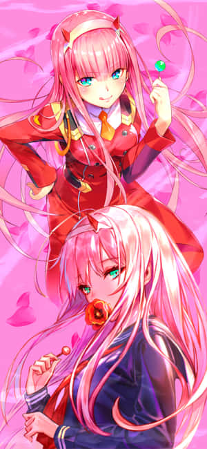Zero Two -taustakuva — Moto E15 Taustakuvat